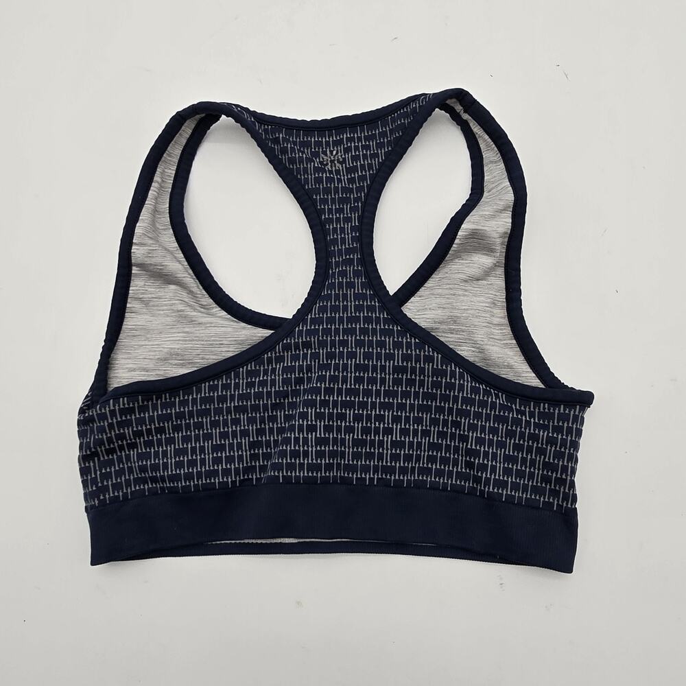 Athleta Sports Bra Womens Small Blue Gray Reversible Racerback Double Layer - Picture 6 of 11